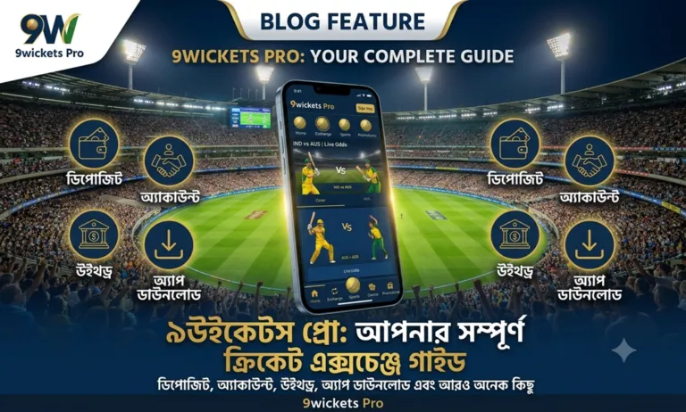 ৯উইকেটস প্রো (9wickets Pro): অনলাইন ক্রিকেট এক্সচেঞ্জ ও বেটিংয়ের সম্পূর্ণ গাইড