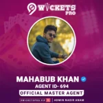 Mahabub Khan – 9Wickets Pro Agent