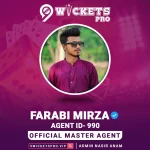 Farabi Mirza – 9Wickets Pro Agent