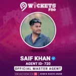 Saif Khan – 9Wickets Pro Agent