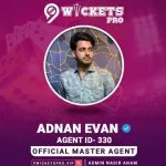 Adnan Evan – 9Wickets Pro Agent