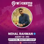 Nehal Rahman – 9Wickets Pro Agent