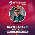 Sayeed Khan – 9Wickets Pro Agent