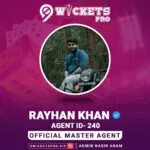 Rayhan Khan – 9Wickets Pro Agent