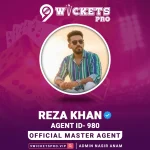 Reza khan – 9Wickets Pro Agent