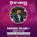 Farukh Islam – 9Wickets Pro Agent