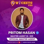 Pritom Hasan – 9Wickets Pro Agent